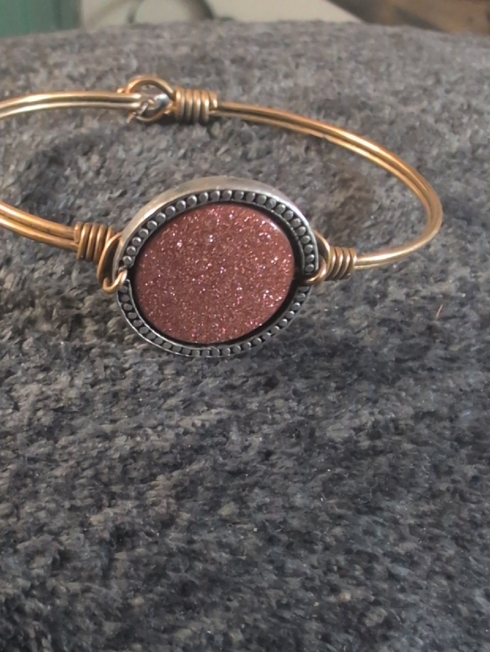Luca & Dani  Druzy Gold-Tone Bangle Bracelet